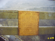 Wolf Point Bridge Historical Plaque 
