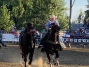 Wolf Point Stampede Rodeo Horse wrangling