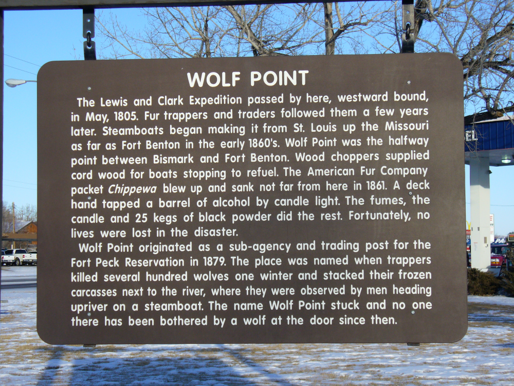 History Of Wolf Point Wolf Point Montana